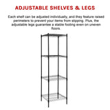 Modular Wire Storage Shelf 600 x 600 x 1800mm Steel Shelving