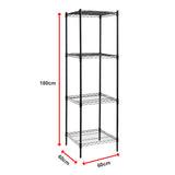 Modular Wire Storage Shelf 600 x 600 x 1800mm Steel Shelving