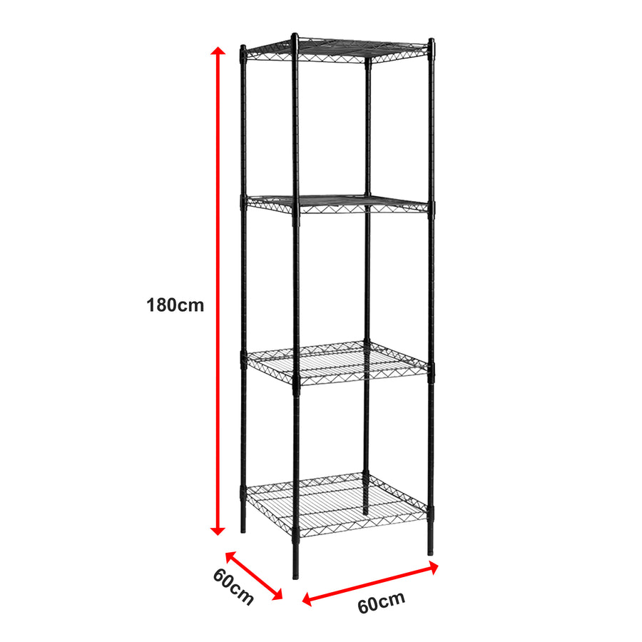 Modular Wire Storage Shelf 600 x 600 x 1800mm Steel Shelving