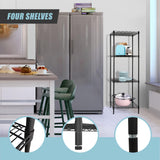 Modular Wire Storage Shelf 600 x 600 x 1800mm Steel Shelving - Close-Up Angle