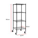 Modular Wire Storage Shelf 600 x 600 x 1800mm Steel Shelving - Extra Image
