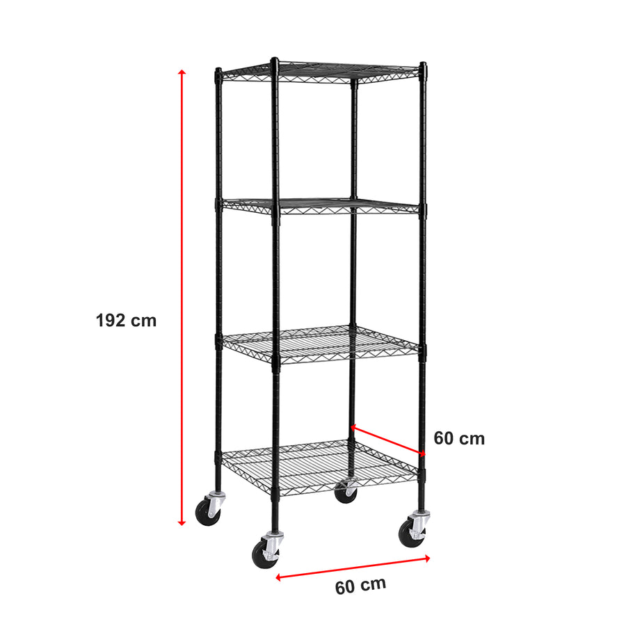 Modular Wire Storage Shelf 600 x 600 x 1800mm Steel Shelving