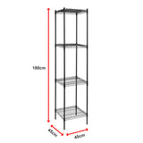 Modular Wire Storage Shelf 450 x 450 x 1800mm Steel Shelving