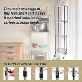 Modular Wire Storage Shelf 450 x 450 x 1800mm Steel Shelving