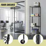 Modular Wire Storage Shelf 450 x 450 x 1800mm Steel Shelving - Low Angle