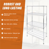 Modular Wire Storage Shelf 1200 x 600 x 1800mm Steel Shelving