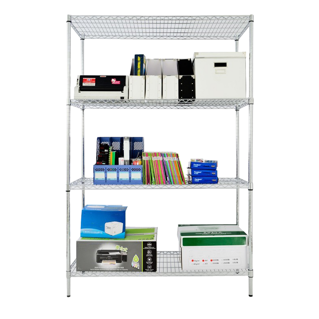 Modular Wire Storage Shelf 1200 x 600 x 1800mm Steel Shelving