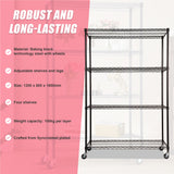 Modular Wire Storage Shelf 1200 x 600 x 1800mm Steel Shelving