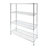 Modular Wire Storage Shelf 1500 x 350 x 1800mm Steel Shelving - Side View