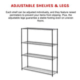Modular Wire Storage Shelf 1500 x 350 x 1800mm Steel Shelving