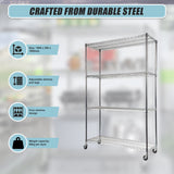 Modular Wire Storage Shelf 1500 x 350 x 1800mm Steel Shelving - Extra Image