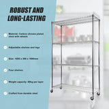 Modular Wire Storage Shelf 1500 x 350 x 1800mm Steel Shelving - Extra Image