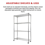 Modular Wire Storage Shelf 1500 x 350 x 1800mm Steel Shelving