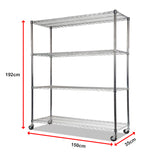 Modular Wire Storage Shelf 1500 x 350 x 1800mm Steel Shelving