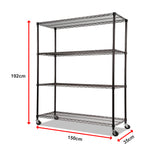 Modular Wire Storage Shelf 1500 x 350 x 1800mm Steel Shelving