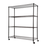 Modular Wire Storage Shelf 1500 x 350 x 1800mm Steel Shelving - Low Angle
