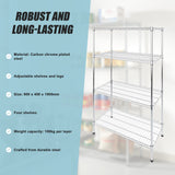 Modular Wire Storage Shelf 900 x 450 x 1800mm Steel Shelving