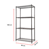 Modular Wire Storage Shelf 900 x 450 x 1800mm Steel Shelving - Extra Image