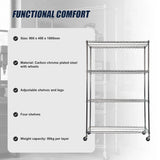 Modular Wire Storage Shelf 900 x 450 x 1800mm Steel Shelving