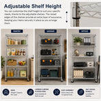 Modular Wire Storage Shelf 900 x 450 x 1800mm Steel Shelving