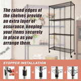 Modular Wire Storage Shelf 900 x 450 x 1800mm Steel Shelving