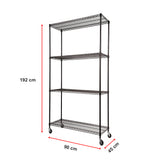 Modular Wire Storage Shelf 900 x 450 x 1800mm Steel Shelving