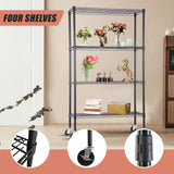 Modular Wire Storage Shelf 900 x 450 x 1800mm Steel Shelving - Low Angle