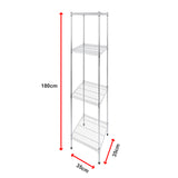 Modular Wire Storage Shelf 350 x 350 x 1800mm Steel Shelving
