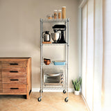 Modular Wire Storage Shelf 350 x 350 x 1800mm Steel Shelving