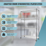 Modular Wire Storage Shelf 350 x 350 x 1800mm Steel Shelving - Extra Image