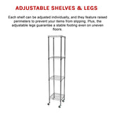 Modular Wire Storage Shelf 350 x 350 x 1800mm Steel Shelving - Extra Image