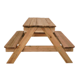 Sand & Water Wooden Picnic Table - Rear View