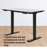 Office Home Computer Desk Table Top with Cable Hole - Top-Down View
