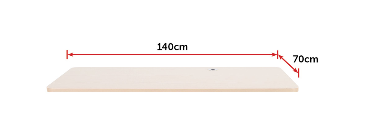 Office Home Computer Desk Table Top with Cable Hole