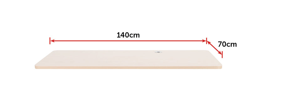 Office Home Computer Desk Table Top with Cable Hole