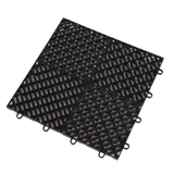 Vented Garage Floor Tiles | Snow Water Drainage | 30x30cm - Rear View