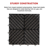 Vented Garage Floor Tiles | Snow Water Drainage | 30x30cm - Close-Up Angle
