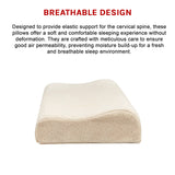 Pure Natural Latex Sleep Pillow Spine Support 30 x 50cm