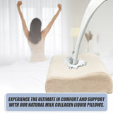 Pure Natural Latex Sleep Pillow Spine Support 30 x 50cm - Low Angle