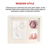 Baby Hand & Foot Print Clay Cast Kit Photo Picture Frame Christening Gift - Extra Image