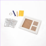 Baby Hand & Foot Print Clay Cast Kit Photo Picture Frame Christening Gift - Rear View