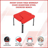 Invert Chair Yoga Workout Chair Headstand Stool Exercise Bench - Front View