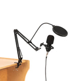 Professional Condenser Microphone USB Voice & Music Cantilever Bracket Set - Top-Down View