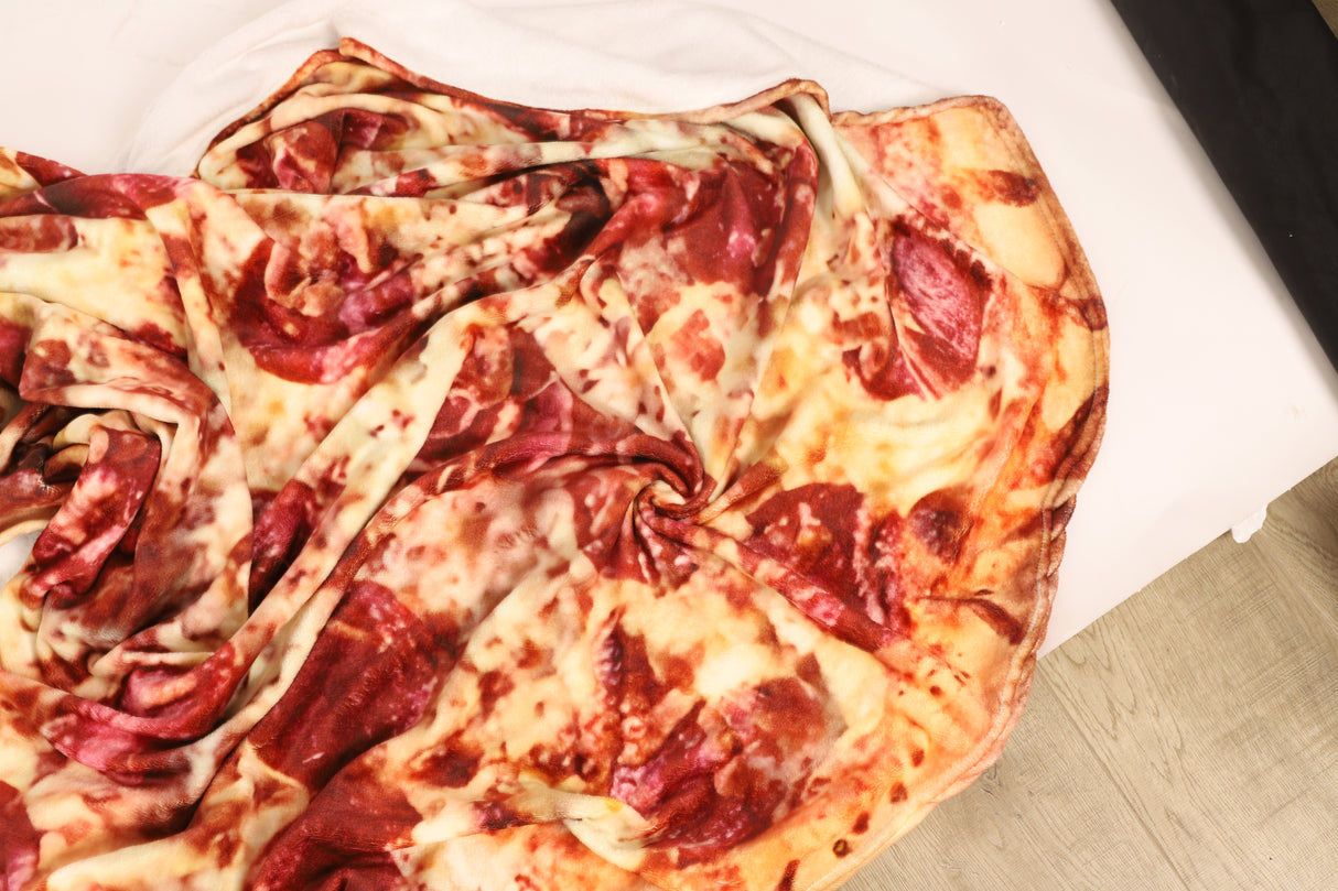 Pizza Blanket 150cm Throw Rug