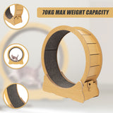 Cat Running Wheel w/ Carpet Runway Cat Exercise Wheel for Fitness Cat Treadmill - 45-Degree Angle