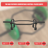 Barbell Olympic Trap Bar Hex Shrug Deadlift - Close-Up Angle