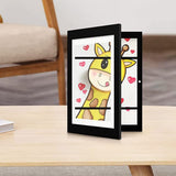 A4 Wooden Picture Frame For 50 Artworks Kids Art Display - Front View