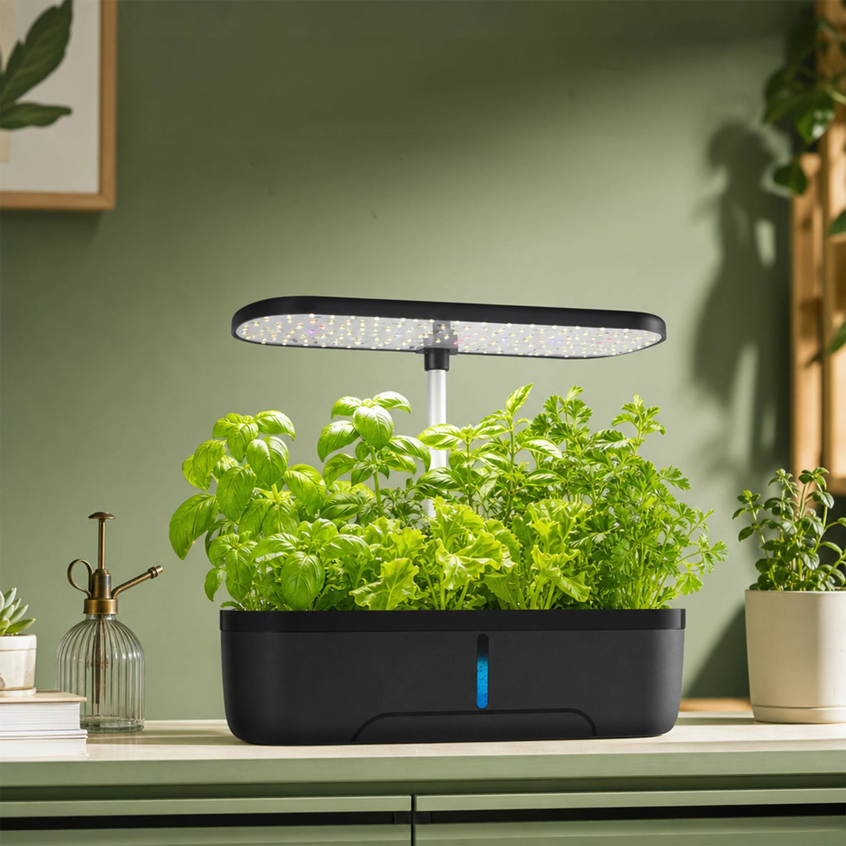 Hydroponics Growing System Indoor Germination Kit 12 Pods Home Gardening LED