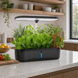 Hydroponics Growing System Indoor Germination Kit 12 Pods Home Gardening LED - Front View