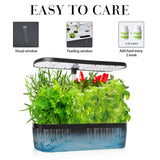 Hydroponics Growing System Indoor Germination Kit 12 Pods Home Gardening LED